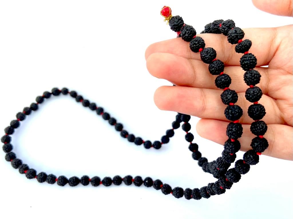 Authentic 5 Mukhi Rudraksha Mala - 108 Beads for Meditation