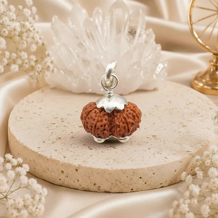 Natural Gauri Shankar Rudraksha Bead - Lab Certified