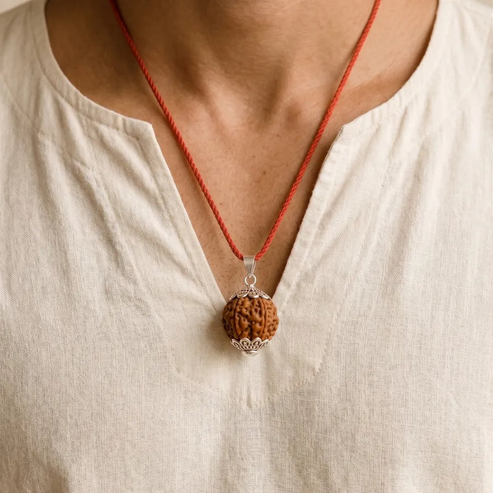 Natural 8 Mukhi Rudraksha Bead - Lab Certified
