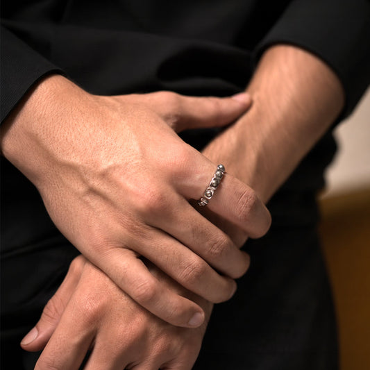 Pyrite Stud Ring