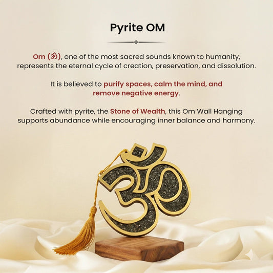 Pyrite Om Shanti Vastu Blessing