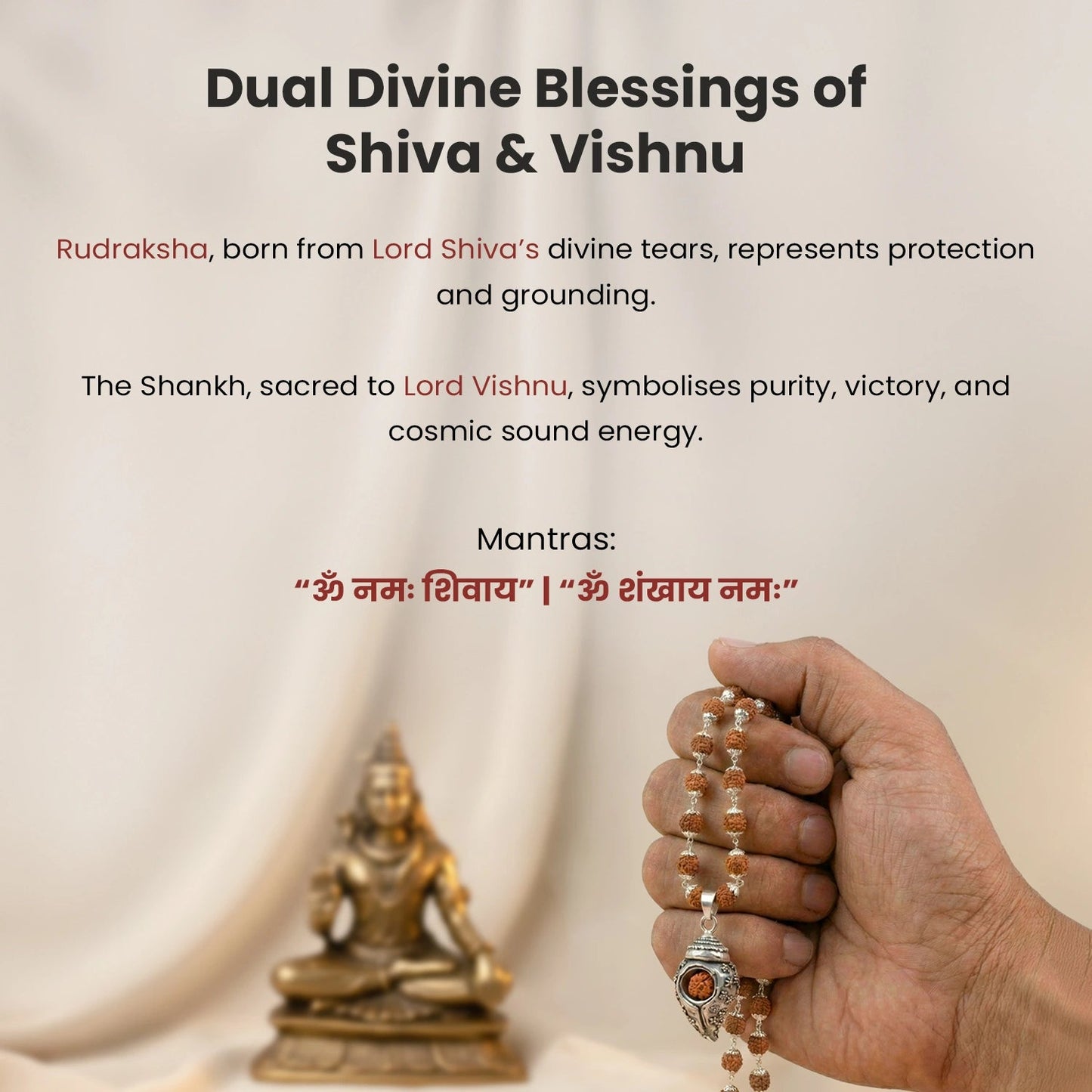 Divya Shankh Rudraksha Mala