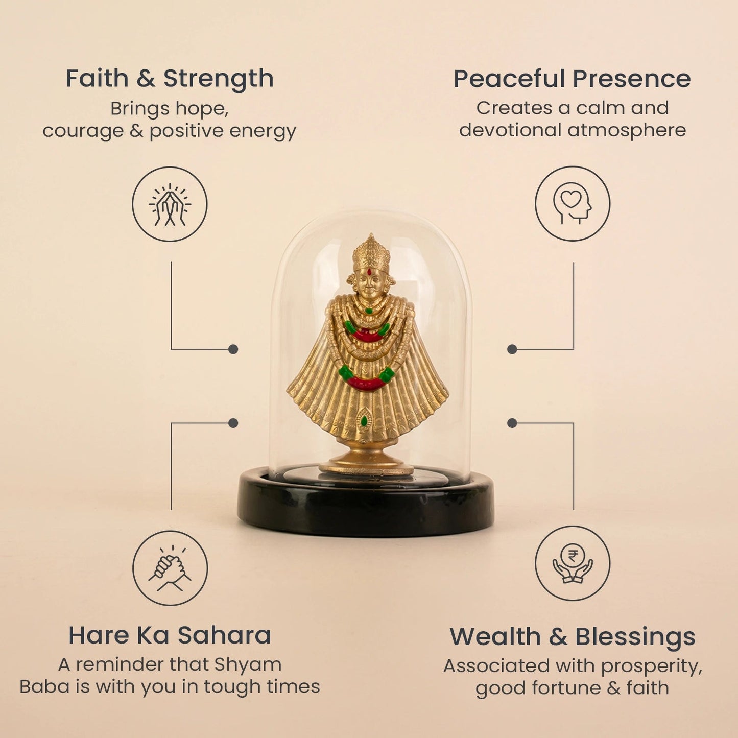 Khatu Shyam Murti with Dome