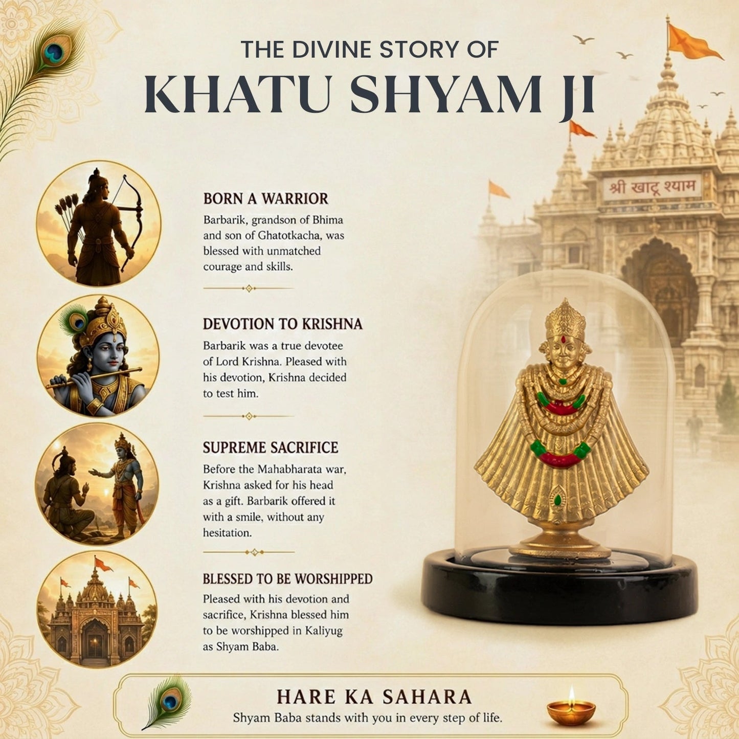 Khatu Shyam Murti with Dome